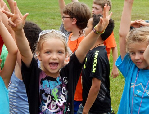 Summer campers having a great time at Camp Friedenswald